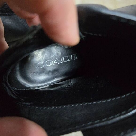 Coach Ankle Boots Patricia Ankle Booties Black Size 6.5 - Picture 8 of 9